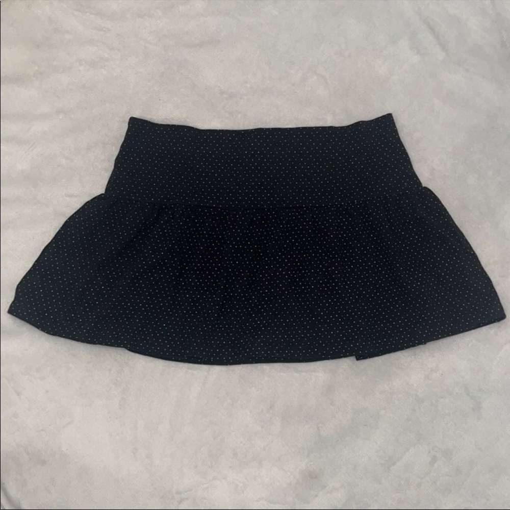 y2k low rise polka dot skirt